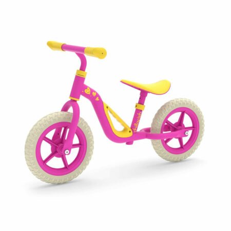 Bicicletă de echilibru fără pedale, cu ghidon reglabil, Chillafish, Charlie, Pink