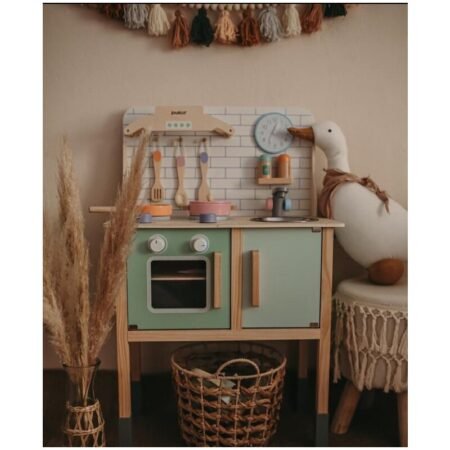 Bucătărie copii lemn, Joueco, Multicolor