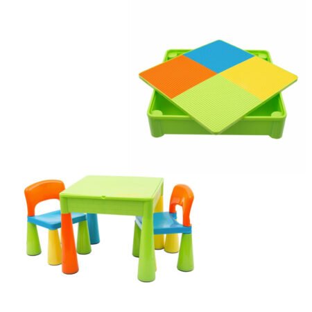Set măsuță și două scaune, New Baby, Multicolor
